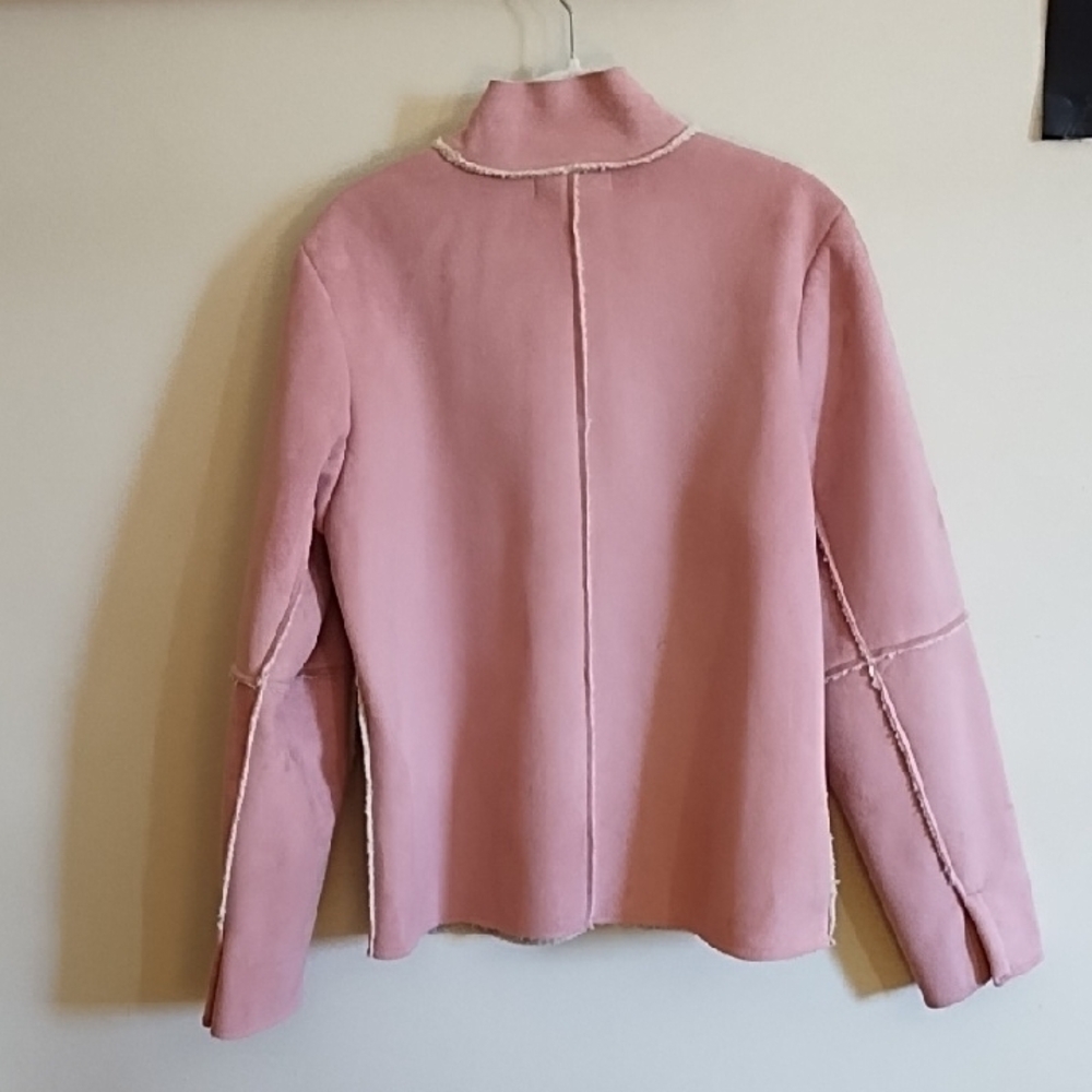 PINK SUEDE JACKET BT ESTUDIO. - Picture 8 of 13